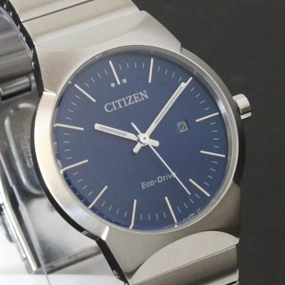 Citizen Eco-Drive Women's Silver Tone Watch Blue Dial 32MM Watch